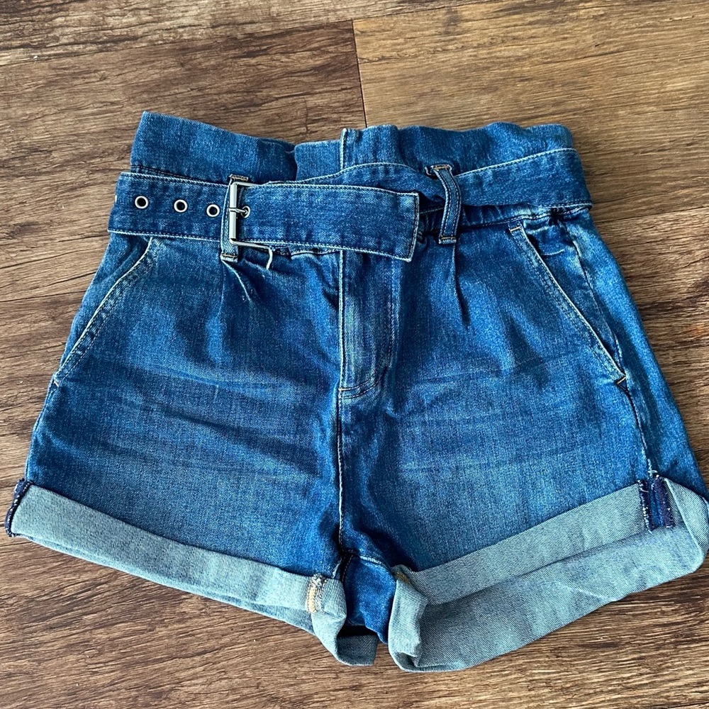 Alice + Olivia denim high waisted shorts